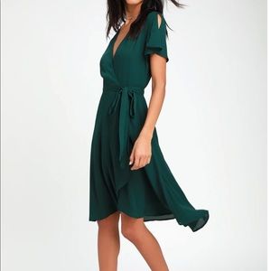 Lulu’s Rise to the Occasion wrap dress